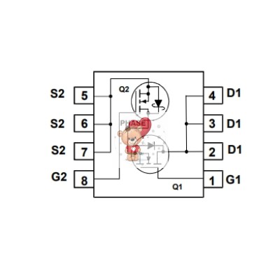 FDMS3600S N-Channel MOSFET 25V 30A