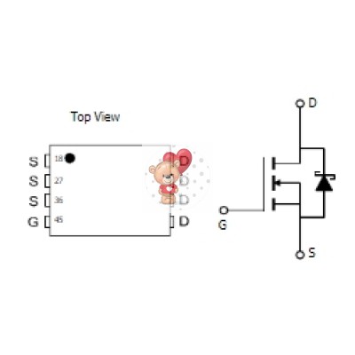 Микросхема AON6780 N-Channel MOSFET 30V 85A