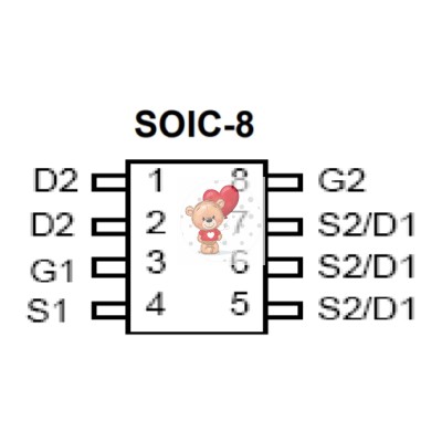 AO4926 N-Channel MOSFET 30V 7.3A