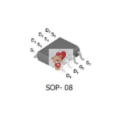 PD1503YVS Dual N-Channel 30V 9A/8A SOP-8
