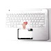 Клавиатура для ноутбука Asus UX305FA TopCase Белая p/n: 90NB06X1-R31RU0