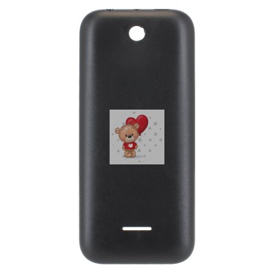 Задняя крышка для Nokia 225 Dual Черный