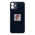 Задняя крышка для iPhone 12 Черный (стекло, широкий вырез под камеру, логотип)