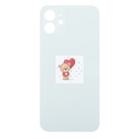 Задняя крышка для iPhone 12 Зеленый (стекло, широкий вырез под камеру, логотип) Задняя крышка для iPhone 12 Зеленый (стекло, широкий вырез под камеру, логотип)