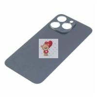 Задняя крышка для iPhone 13 Pro Серый (стекло, широкий вырез под камеру, логотип)