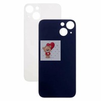 Задняя крышка для iPhone 13 Белый (стекло, широкий вырез под камеру, логотип) Задняя крышка для iPhone 13 Белый (стекло, широкий вырез под камеру, логотип)