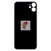 Задняя крышка для iPhone 11 Красный (стекло, широкий вырез под камеру, логотип)