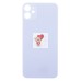 Задняя крышка для iPhone 11 Фиолетовый (стекло, широкий вырез под камеру, логотип)