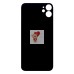 Задняя крышка для iPhone 11 Желтый (стекло, широкий вырез под камеру, логотип)
