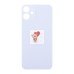 Задняя крышка для iPhone 12 mini Фиолетовый (стекло, широкий вырез под камеру, логотип)