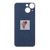 Задняя крышка для iPhone 13 mini Красный (стекло, широкий вырез под камеру, логотип)