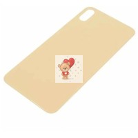 Задняя крышка для iPhone Xs Max Золото (стекло, широкий вырез под камеру, логотип) Задняя крышка для iPhone Xs Max Золото (стекло, широкий вырез под камеру, логотип)