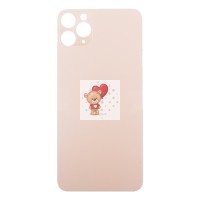 Задняя крышка для iPhone 11 Pro Max Золото (стекло, широкий вырез под камеру, логотип) Задняя крышка для iPhone 11 Pro Max Золото (стекло, широкий вырез под камеру, логотип)