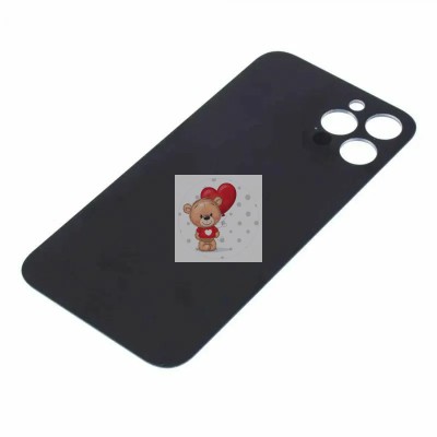 Задняя крышка для iPhone 12 Pro Max Серый (стекло, широкий вырез под камеру, логотип)