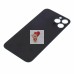 Задняя крышка для iPhone 12 Pro Max Серый (стекло, широкий вырез под камеру, логотип)