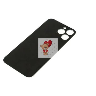 Задняя крышка для iPhone 13 Pro Max Голубой (стекло, широкий вырез под камеру, логотип)