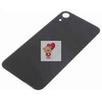 Задняя крышка для iPhone Xr Черный (стекло, широкий вырез под камеру, логотип) Задняя крышка для iPhone Xr Черный (стекло, широкий вырез под камеру, логотип)
