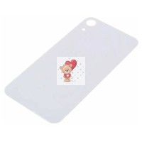 Задняя крышка для iPhone Xr Белый (стекло, широкий вырез под камеру, логотип) Задняя крышка для iPhone Xr Белый (стекло, широкий вырез под камеру, логотип)