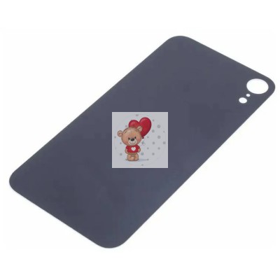 Задняя крышка для iPhone Xr Желтый (стекло, широкий вырез под камеру, логотип)
