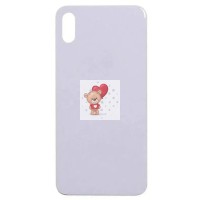 Задняя крышка для iPhone X Белый (стекло, широкий вырез под камеру, логотип) Задняя крышка для iPhone X Белый (стекло, широкий вырез под камеру, логотип)