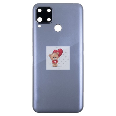 Задняя крышка для Realme C15 Серебро