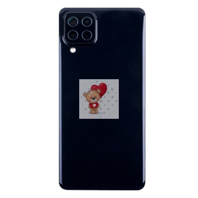 Задняя крышка для Samsung A225F (A22) Черный - Премиум