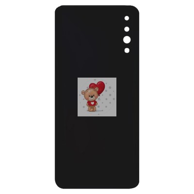 Задняя крышка для Samsung A505F (A50) Черный - Премиум