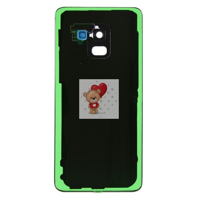 Задняя крышка для Samsung A530F (A8 2018) Черный - Премиум