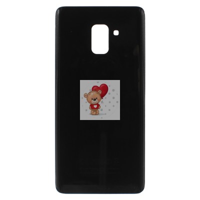 Задняя крышка для Samsung A730F (A8+ 2018) Черный
