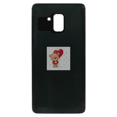 Задняя крышка для Samsung A730F (A8+ 2018) Черный