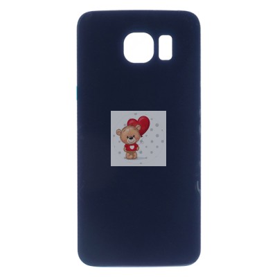 Задняя крышка для Samsung G920FD (S6 Duos) Синий