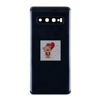 Задняя крышка для Samsung G973F (S10) Черный - Премиум Задняя крышка для Samsung G973F (S10) Черный - Премиум