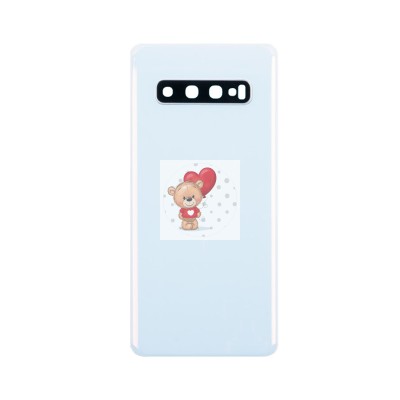 Задняя крышка для Samsung G973F (S10) Белый - Премиум