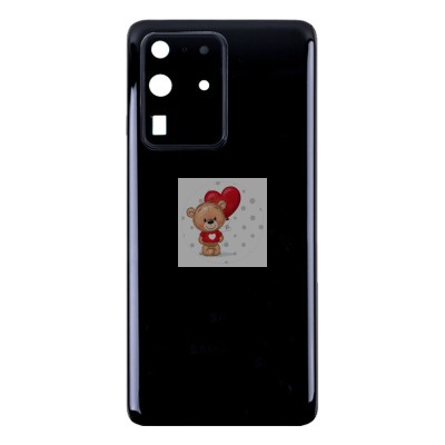 Задняя крышка для Samsung G988B (S20 Ultra) Черный - Премиум
