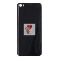 Задняя крышка для Xiaomi Mi 5 Черный (стекло, без креплений)