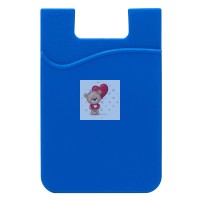 Картхолдер футляр для карт на клеевой основе (синий) - CH01 Картхолдер футляр для карт на клеевой основе (синий) - CH01