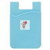 Картхолдер футляр для карт на клеевой основе (голубой) - CH01