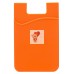 Картхолдер футляр для карт на клеевой основе (оранжевый) - CH01