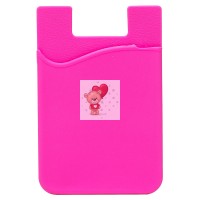 Картхолдер футляр для карт на клеевой основе (розовый) - CH01 Картхолдер футляр для карт на клеевой основе (розовый) - CH01
