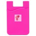 Картхолдер футляр для карт на клеевой основе (розовый) - CH01