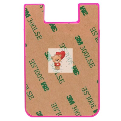 Картхолдер футляр для карт на клеевой основе (розовый) - CH01 Картхолдер футляр для карт на клеевой основе (розовый) - CH01