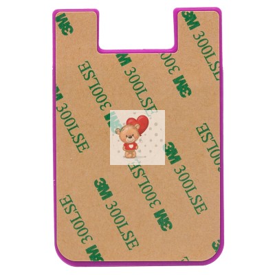 Картхолдер футляр для карт на клеевой основе (фиолетовый) - CH01 Картхолдер футляр для карт на клеевой основе (фиолетовый) - CH01