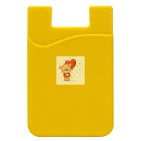 Картхолдер футляр для карт на клеевой основе (желтый) - CH01 Картхолдер футляр для карт на клеевой основе (желтый) - CH01