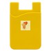Картхолдер футляр для карт на клеевой основе (желтый) - CH01