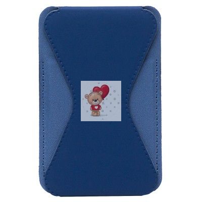 Картхолдер футляр для карт на клеевой основе (синий) - CH02 Картхолдер футляр для карт на клеевой основе (синий) - CH02