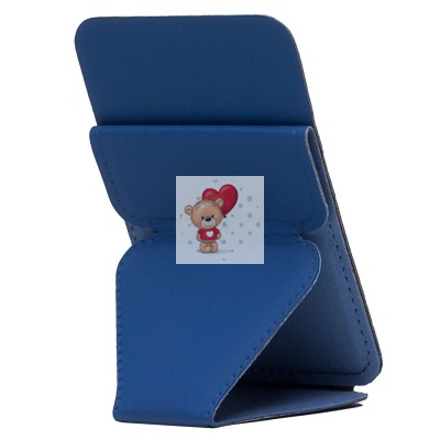 Картхолдер футляр для карт на клеевой основе (синий) - CH02 Картхолдер футляр для карт на клеевой основе (синий) - CH02