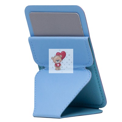 Картхолдер футляр для карт на клеевой основе (голубой) - CH02 Картхолдер футляр для карт на клеевой основе (голубой) - CH02