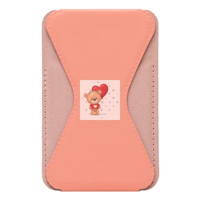 Картхолдер футляр для карт на клеевой основе (персиковый) - CH02 Картхолдер футляр для карт на клеевой основе (персиковый) - CH02