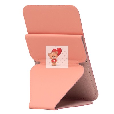 Картхолдер футляр для карт на клеевой основе (персиковый) - CH02 Картхолдер футляр для карт на клеевой основе (персиковый) - CH02