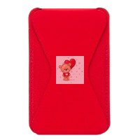 Картхолдер футляр для карт на клеевой основе (красный) - CH02